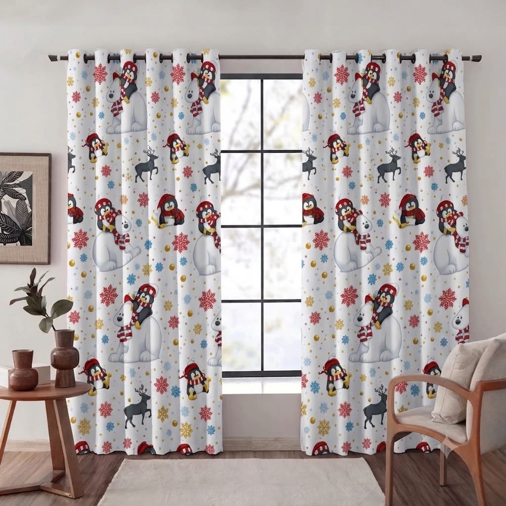 cortinas navideñas
