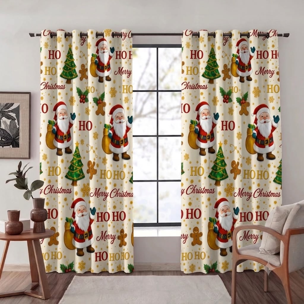cortinas navideñas