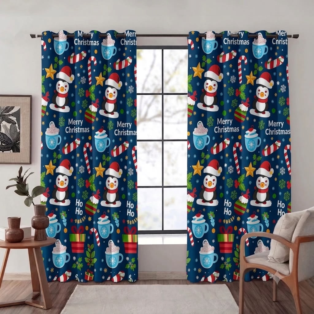 cortinas navideñas