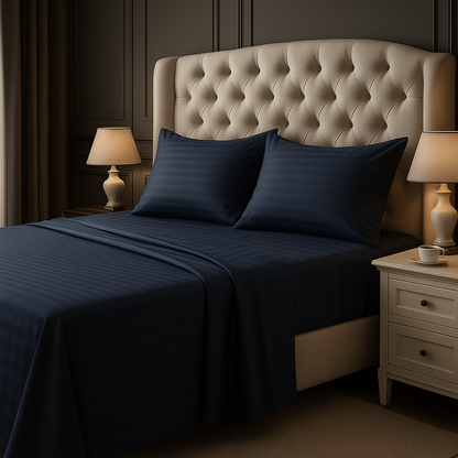 SABANAS DE LUJO EN ALGODON DE 800 HILOS + 4 FUNDAS